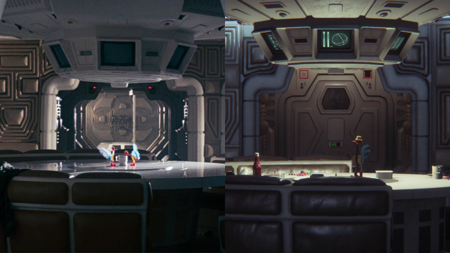 Left Alien (1979), right Alien: Isolation (2014)