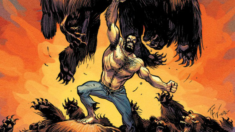 Shirtless Bear-Fighter