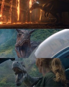 Theropod stills from Jurassic World: Fallen Kingdom