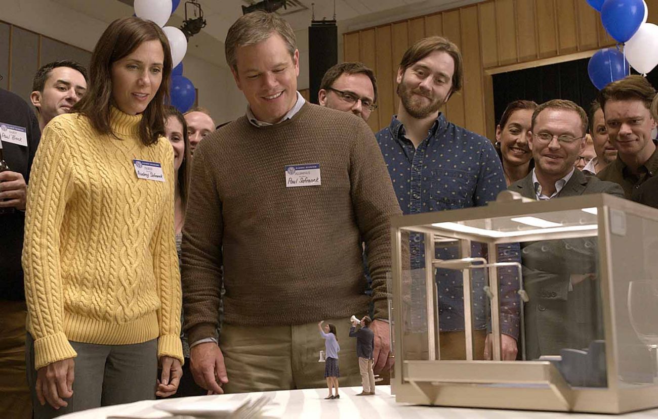 Photo of Kristen Wiig, Matt Damon, and Jason Sudekis in "Downsizing" - 2017